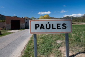 Cartel nomenclator Paúles de Sarsa