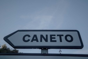 Cartel nomenclátor Caneto