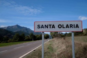 cartel nomenclator Santa Olaria de Ara