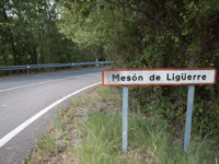 Cartel noménclator Mesón de Ligüerre
