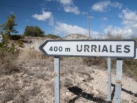 Cartel nomenclátor Urriales