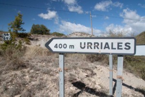 Cartel nomenclátor Urriales
