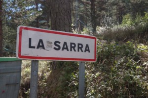 Cartel nomenclator La Sarra de Espierba