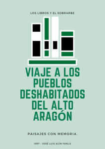 cartel libro viaje deshabitados alto aragon de 1997
