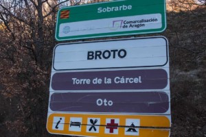 cartel nomenclátor Broto