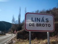 cartel nomenclátor Linás de Broto