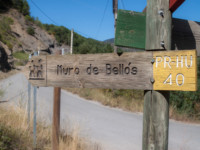 Cartel nomenclátor Muro de Bellos