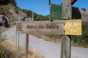 Cartel nomenclátor Muro de Bellos